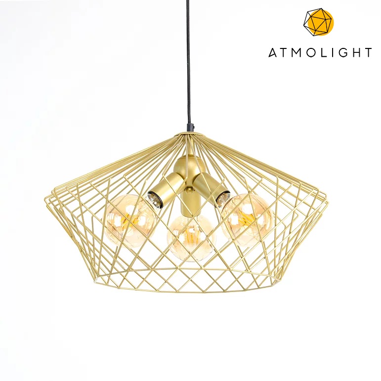 

Люстра металлическая потолочная Atmolight светильник из металла серии Capella Brill P510 Gold