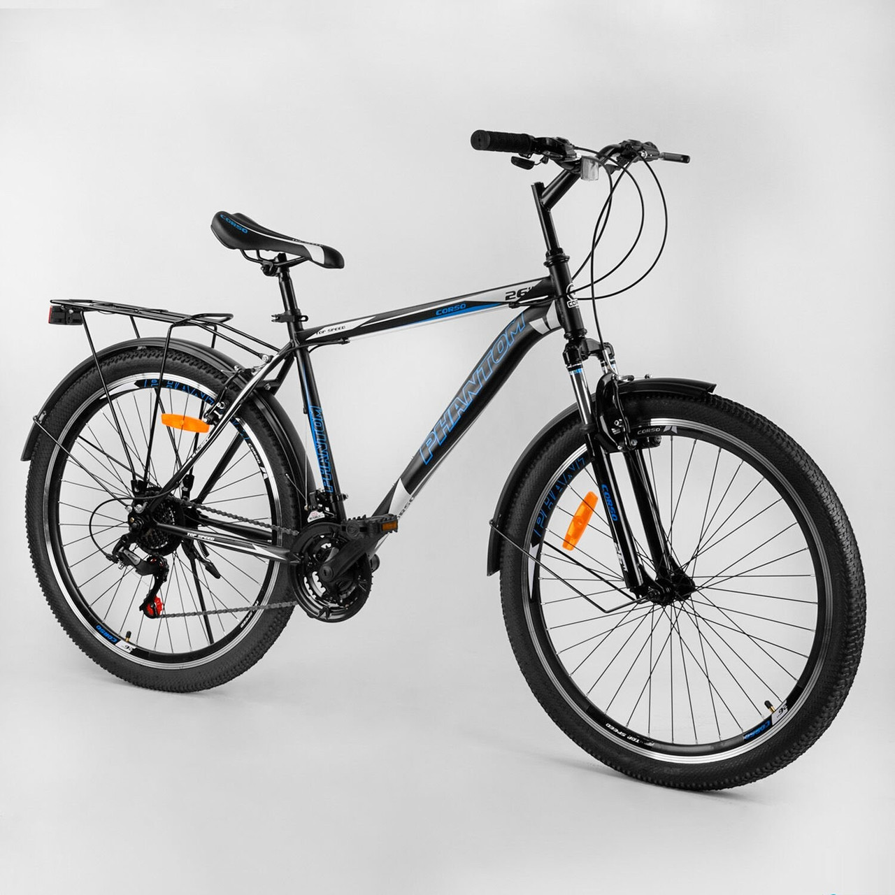 

Велосипед Спортивный 26" "CORSO" "Phantom" Black-1