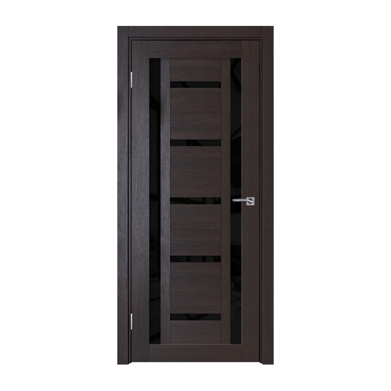 

Дверное полотно ТД ТД-10 2000х700 мм Венге L (чёрн. стекло)