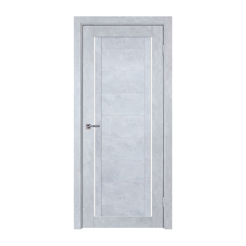 

Дверное полотно ТД ТД-10M 2000х900 мм Серый бетон R (чёрн. стекло)