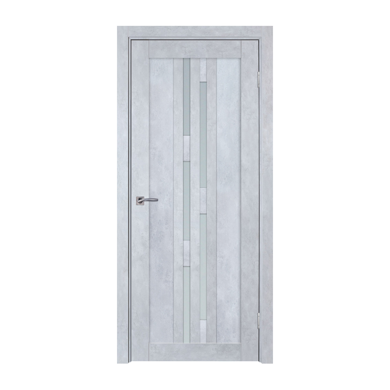 

Дверное полотно ТД ТД-774 2000х600 мм Серый бетон R (бел. стекло)