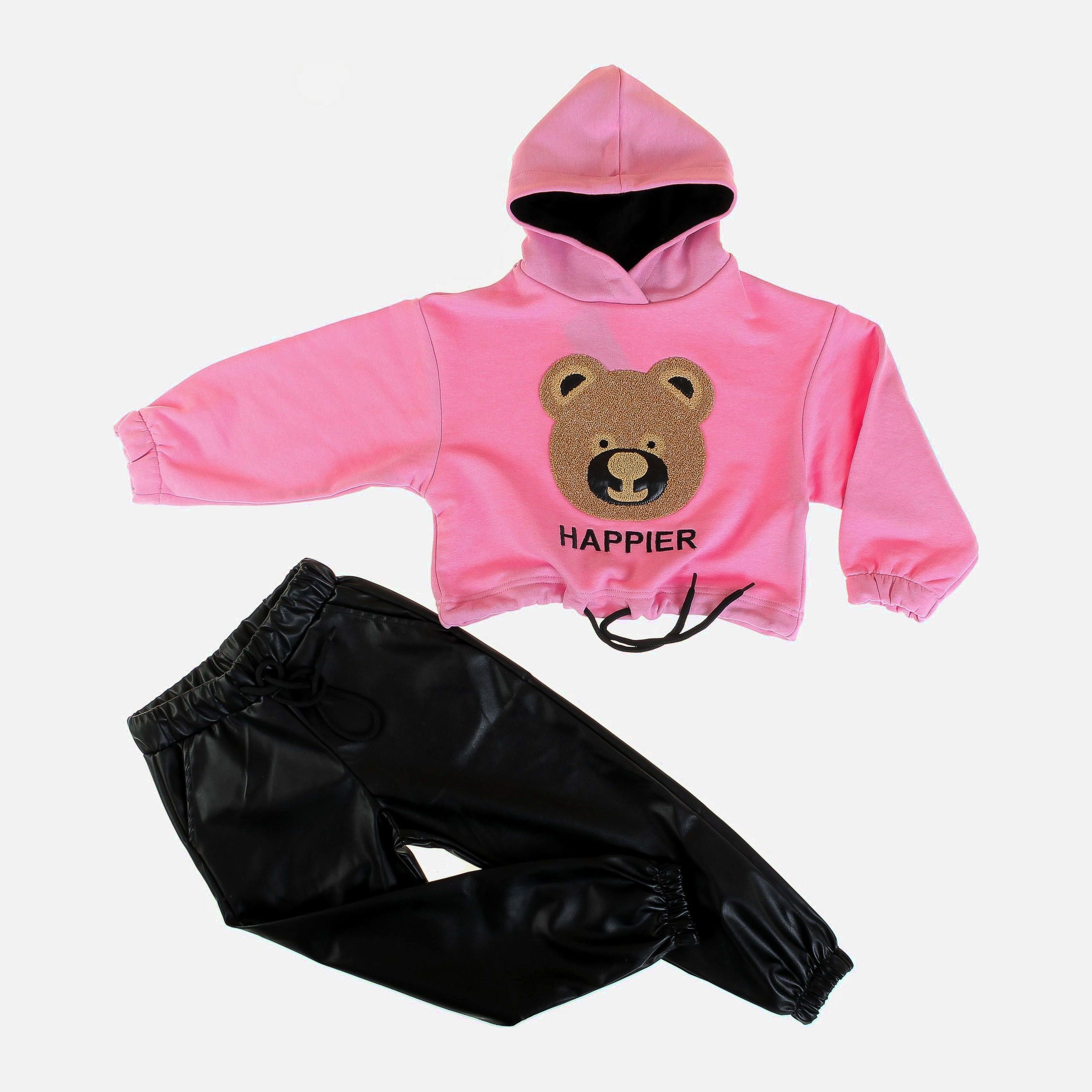

Костюм (худи + брюки) Cloise CL0114014-154006 152 см Розовый/Черный