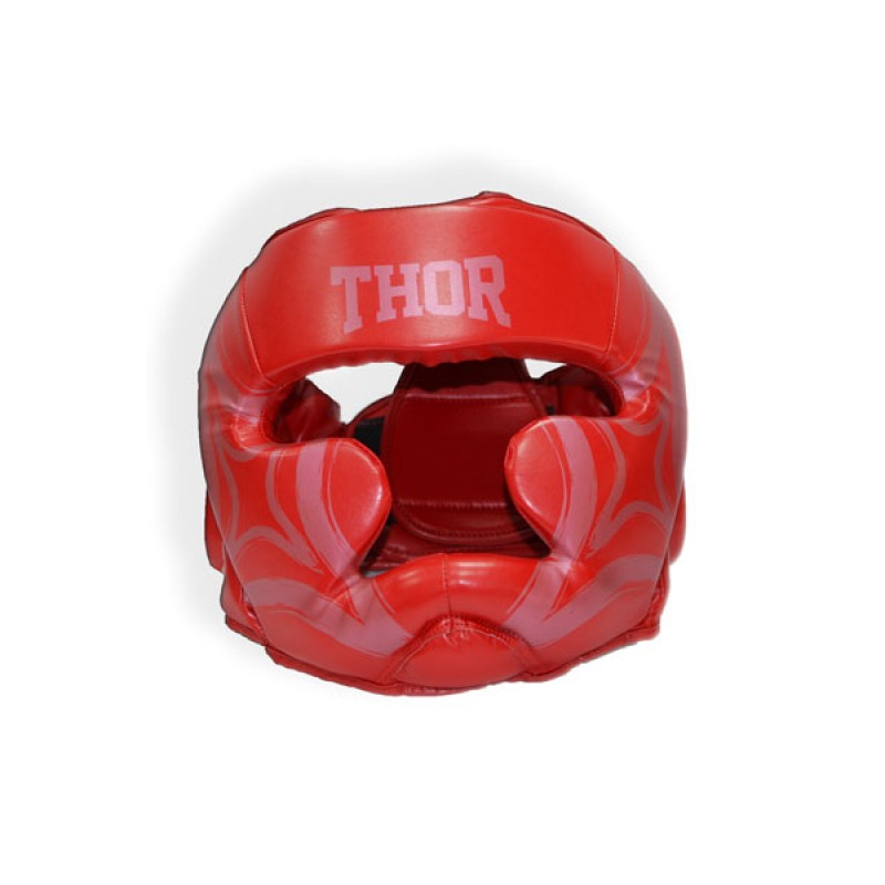 

Шлем для бокса Thor Cobra XL кожа красный, код: 727 (Leather) RED XL