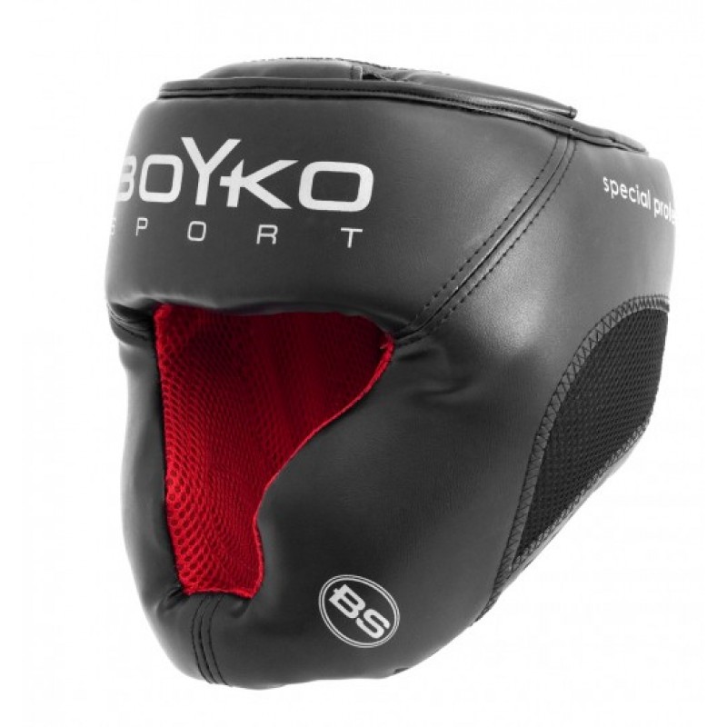 

Шлем боксерский тренировочный закрытый Boyko-Sport №3 эко-кожа черный L, код: bs6226213503-BK