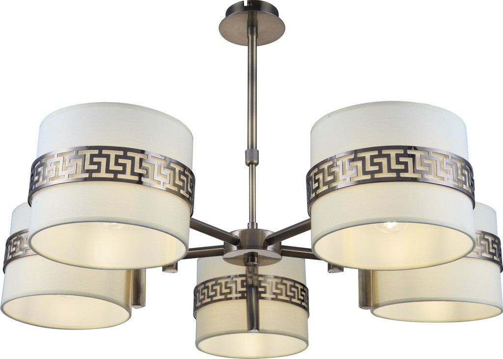 

Потолочный светильник Altalusse INL-9370P-05 Antique brass & Beige E14 5х40 Вт