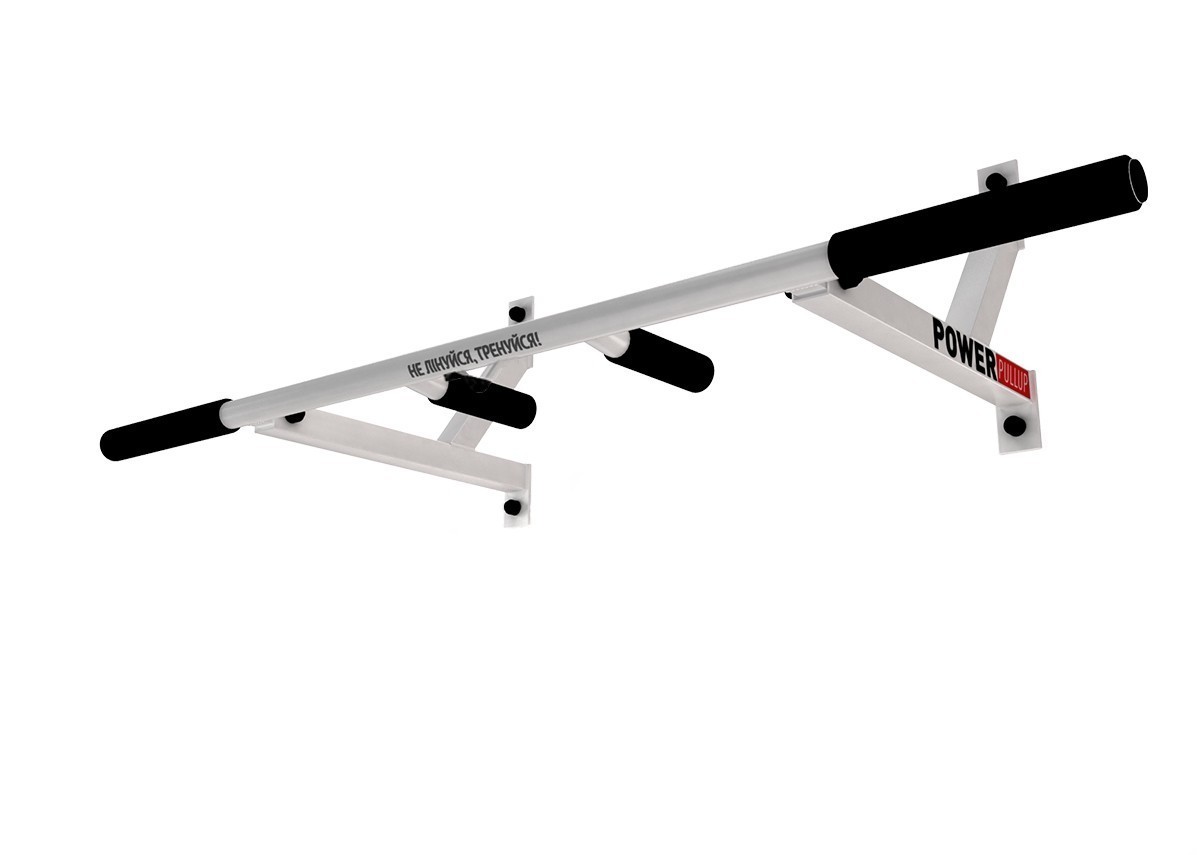 

Домашний настенный турник 3 хвата PowerPullUp Белый