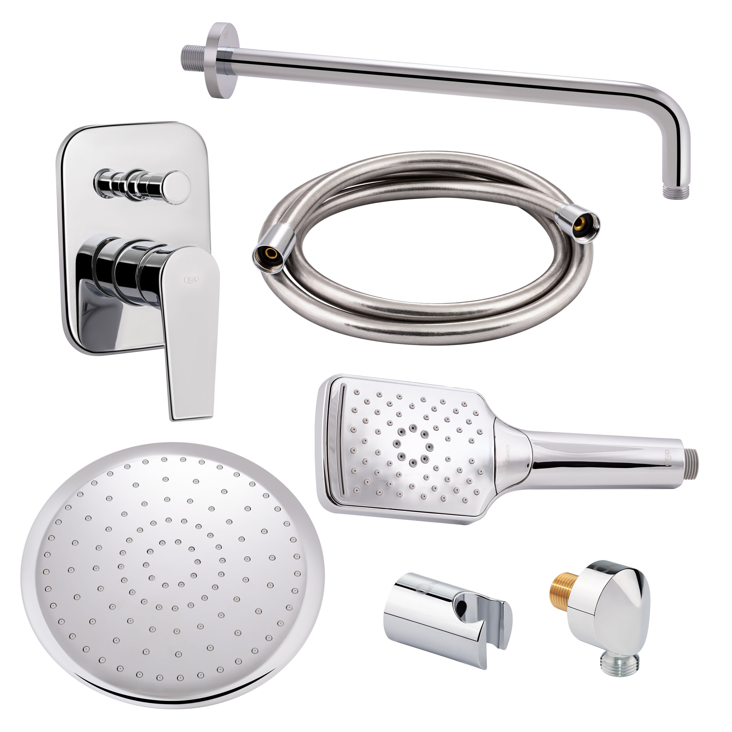 

Комплект 5 в 1 душевая система скрытого монтажа Qtap 102