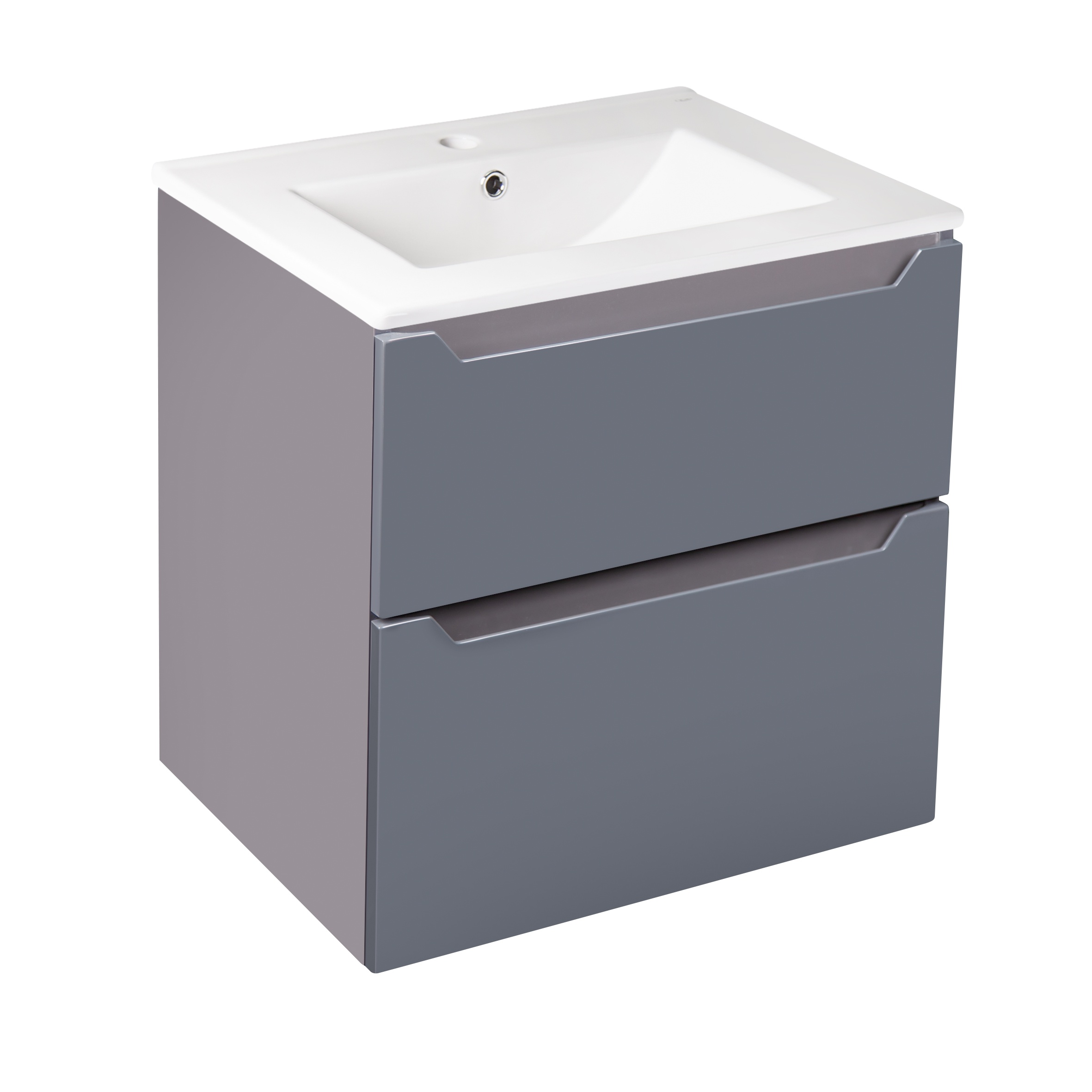 

Комплект Qtap Scorpio 605х585х460 Graphite тумба подвесная + раковина врезная QT1472TPВ6023060CG
