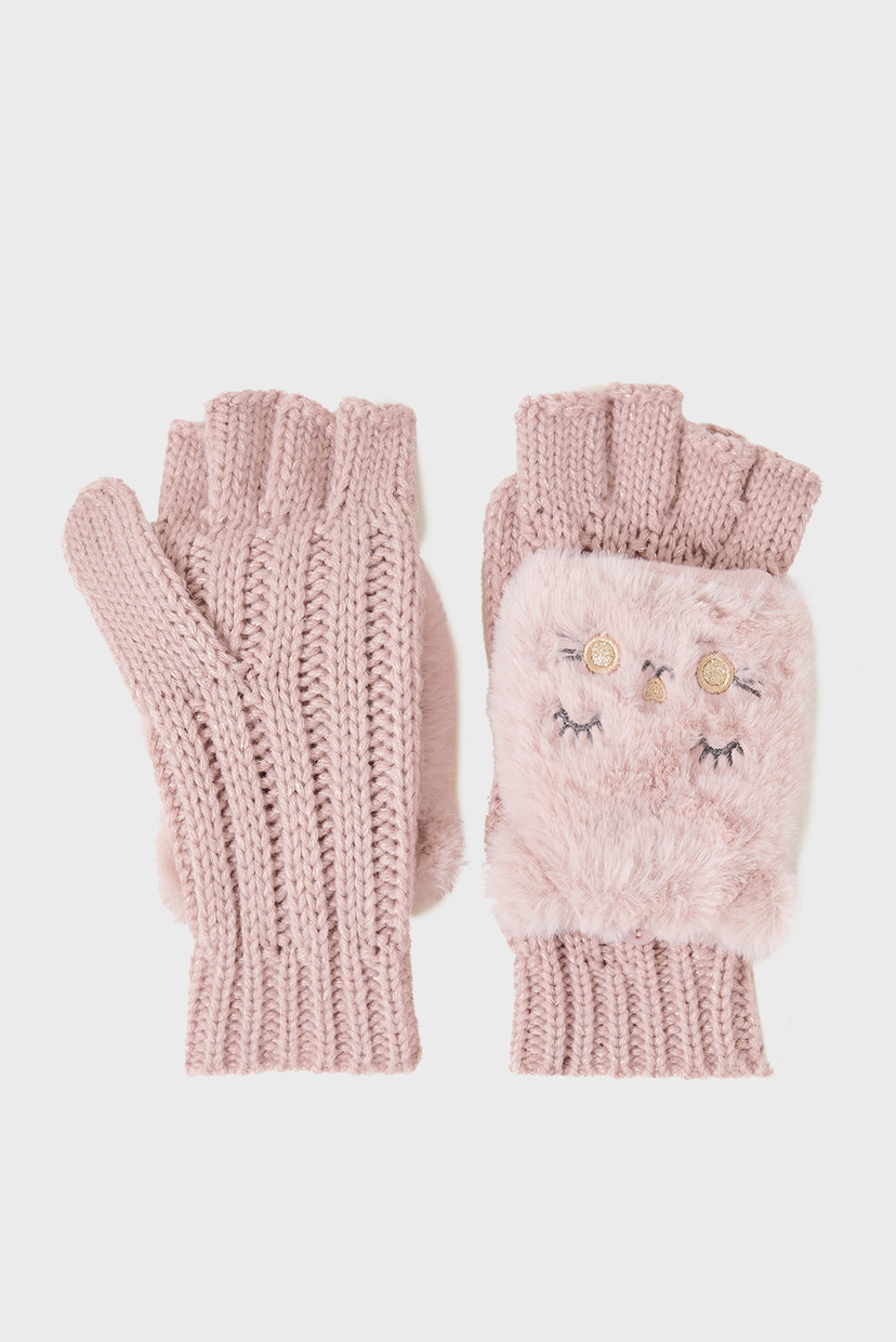 

Детские розовые митенки FLUFFY CAT Accessorize 6-8 283077