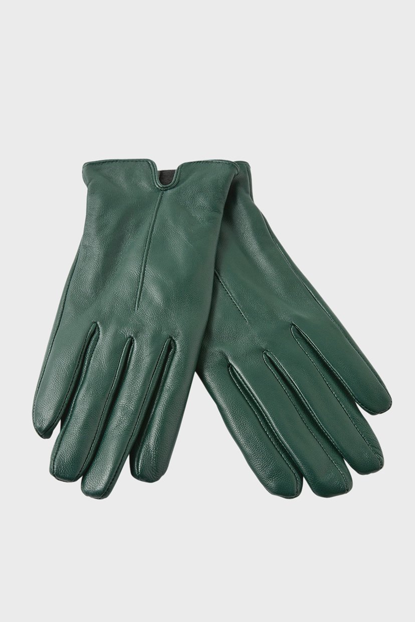 

Женские зеленые кожаные перчатки Luxe Leather Accessorize M/L 292028