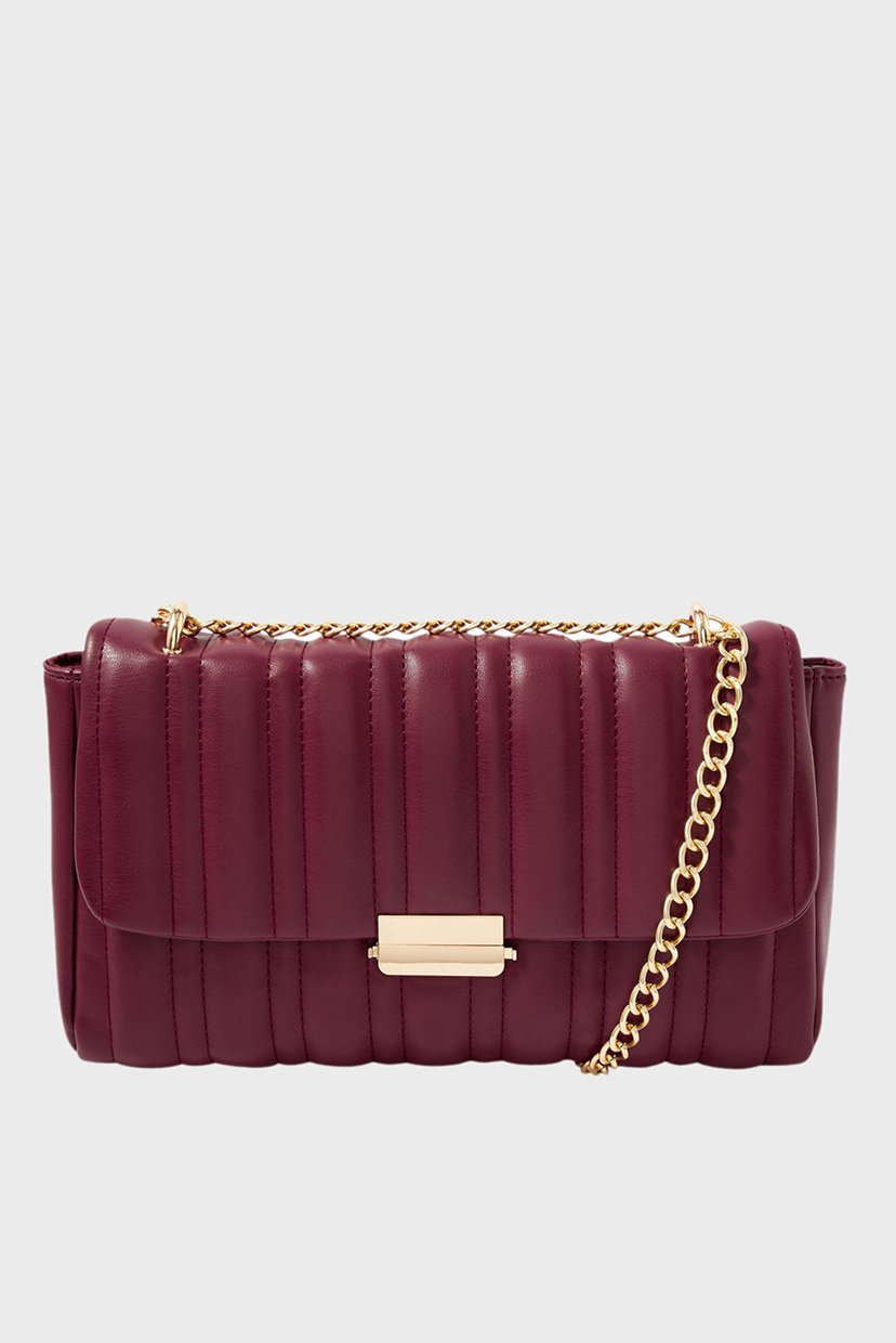 

Женская бордовая сумка Carrie Chain Quilt S Accessorize OS 290047
