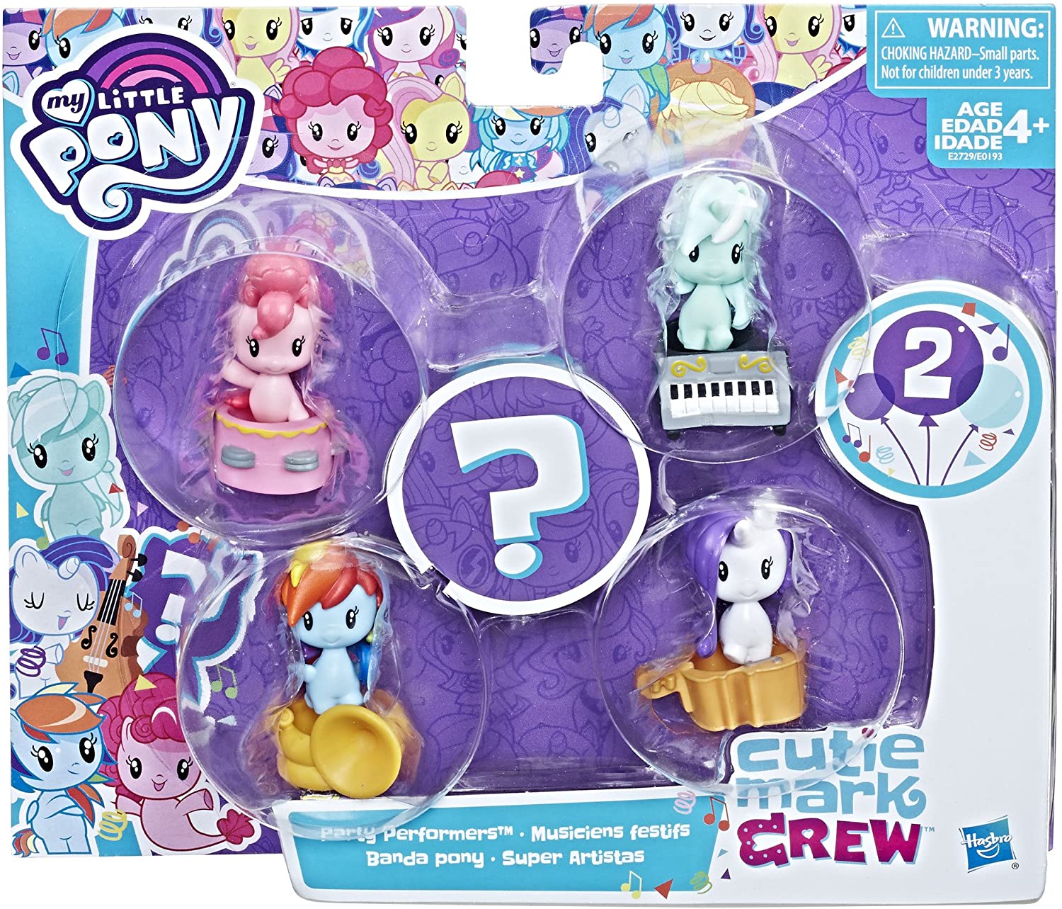 

Фигурки Моя Маленькая Пони Исполнители Вечеринки My Little Pony Party Performers Hasbro E2729
