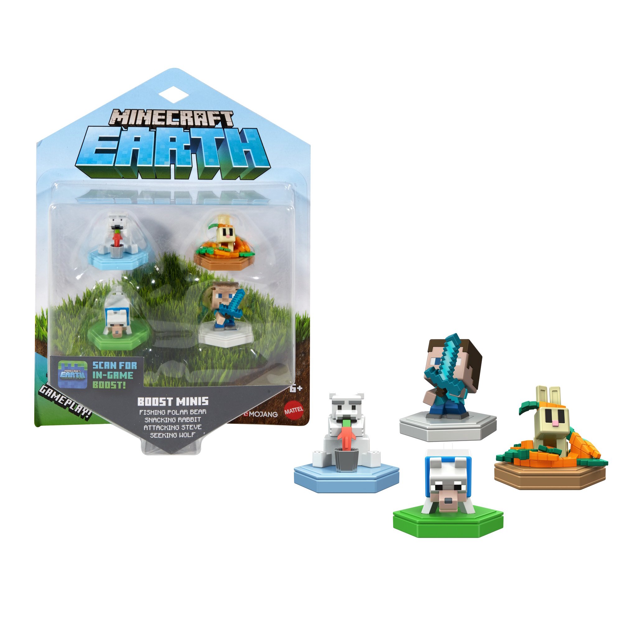 

Набор Фигурок Майнкрафт Minecraft Earth Boost Mini Figure Mattel GLC61