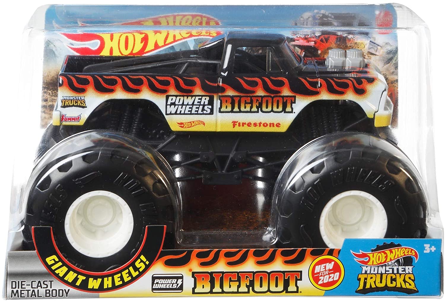 

Машинка Монст Трак Хот Вилс Большой Фут Monster Trucks Hot Wheelse Big Foot Mattel GJG82