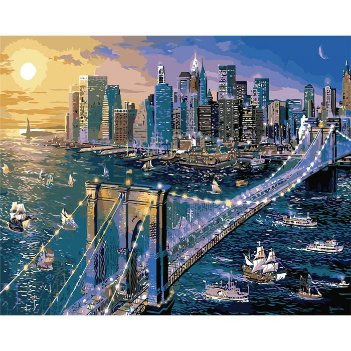 

Картина по номерам "Большое Яблоко" KHO2170, 40*50 см