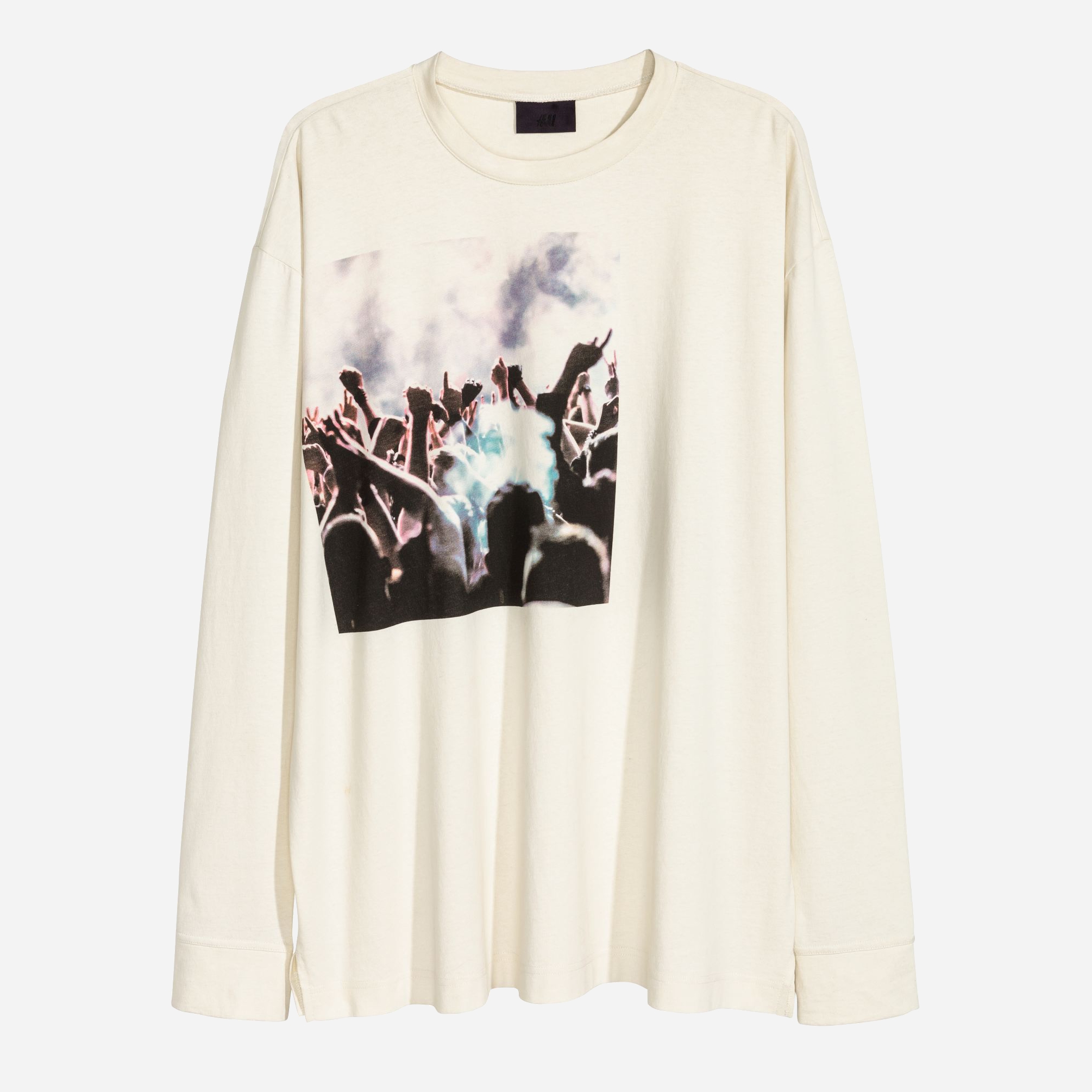 

Лонгслив H&M 7641890 L Белый