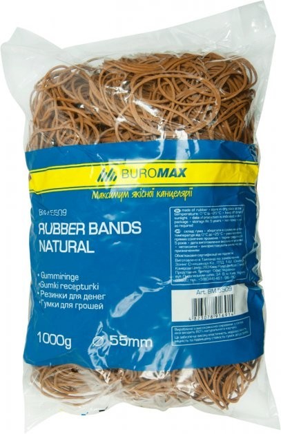 

BUROMAX Резинки для денег 1000г NATURAL BM.5509