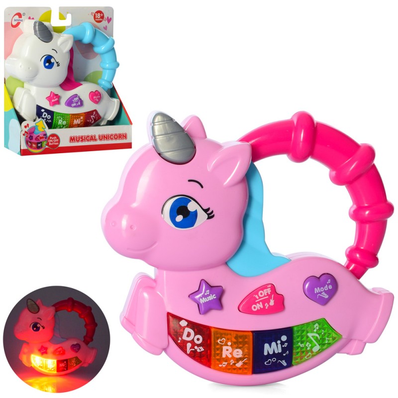 Игрушечное пианино единорог Metr plus развивающая игрушка пианино 1038 ...