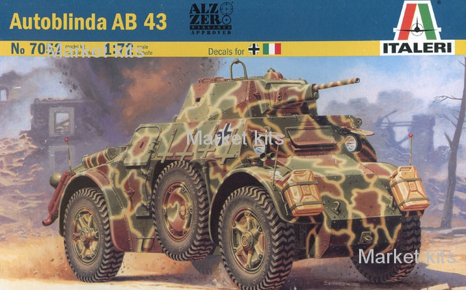 

Бронеавтомобиль Autoblinda AB 43 1:72 ITALERI (IT7052)