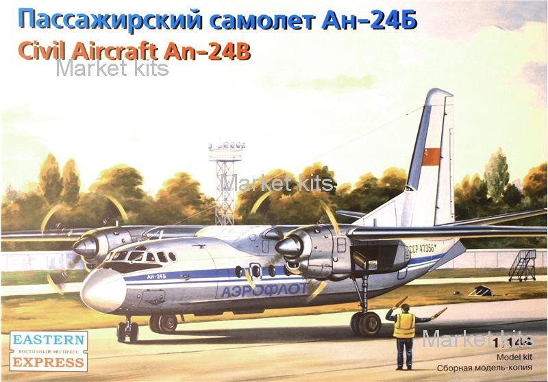 

Антонов Ан-24Б пассажирский самолет 1:144 Eastern Express (EE14461)