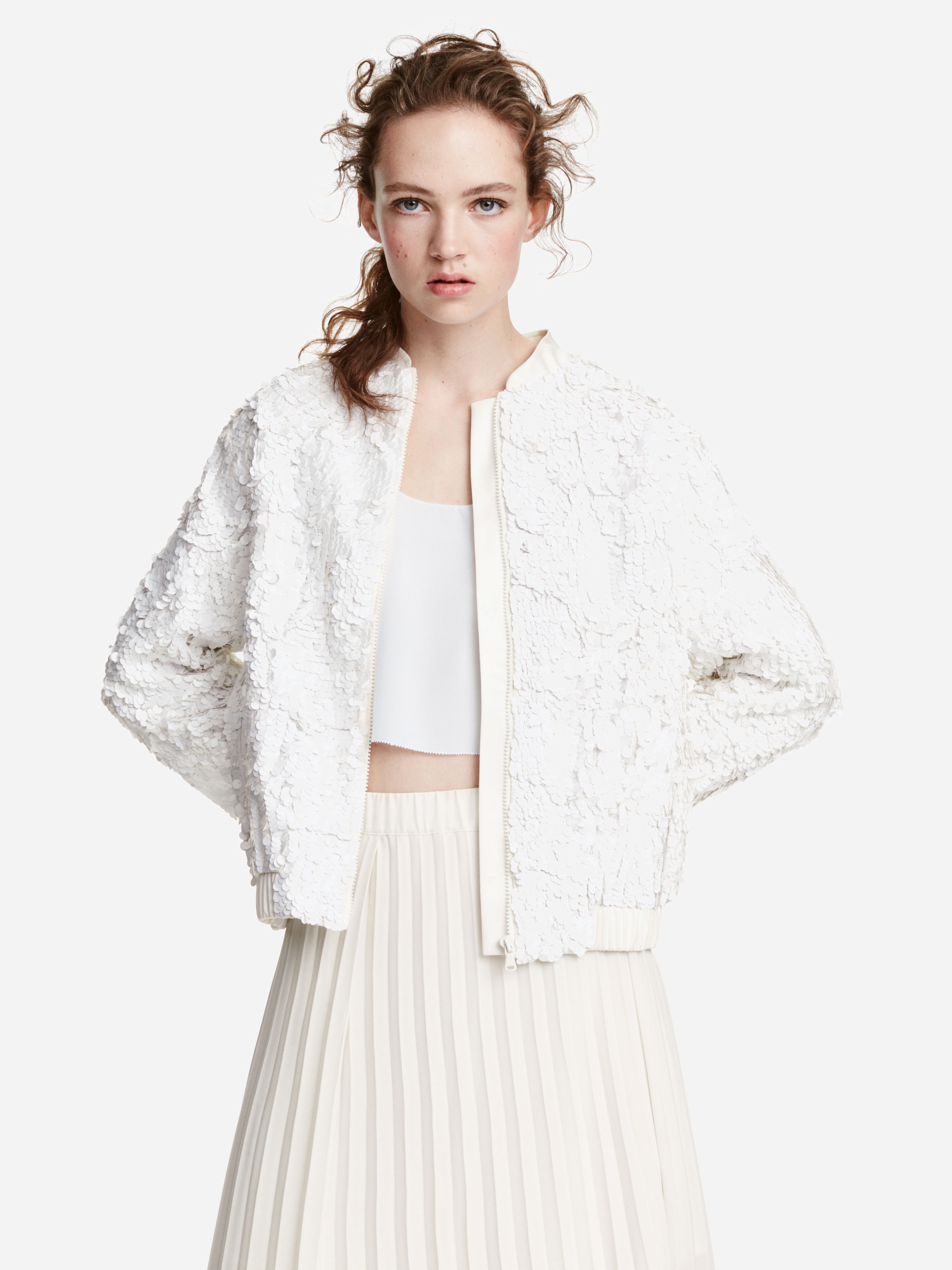 

Бомбер H&M XAZ053044BIXQ 36 Белый