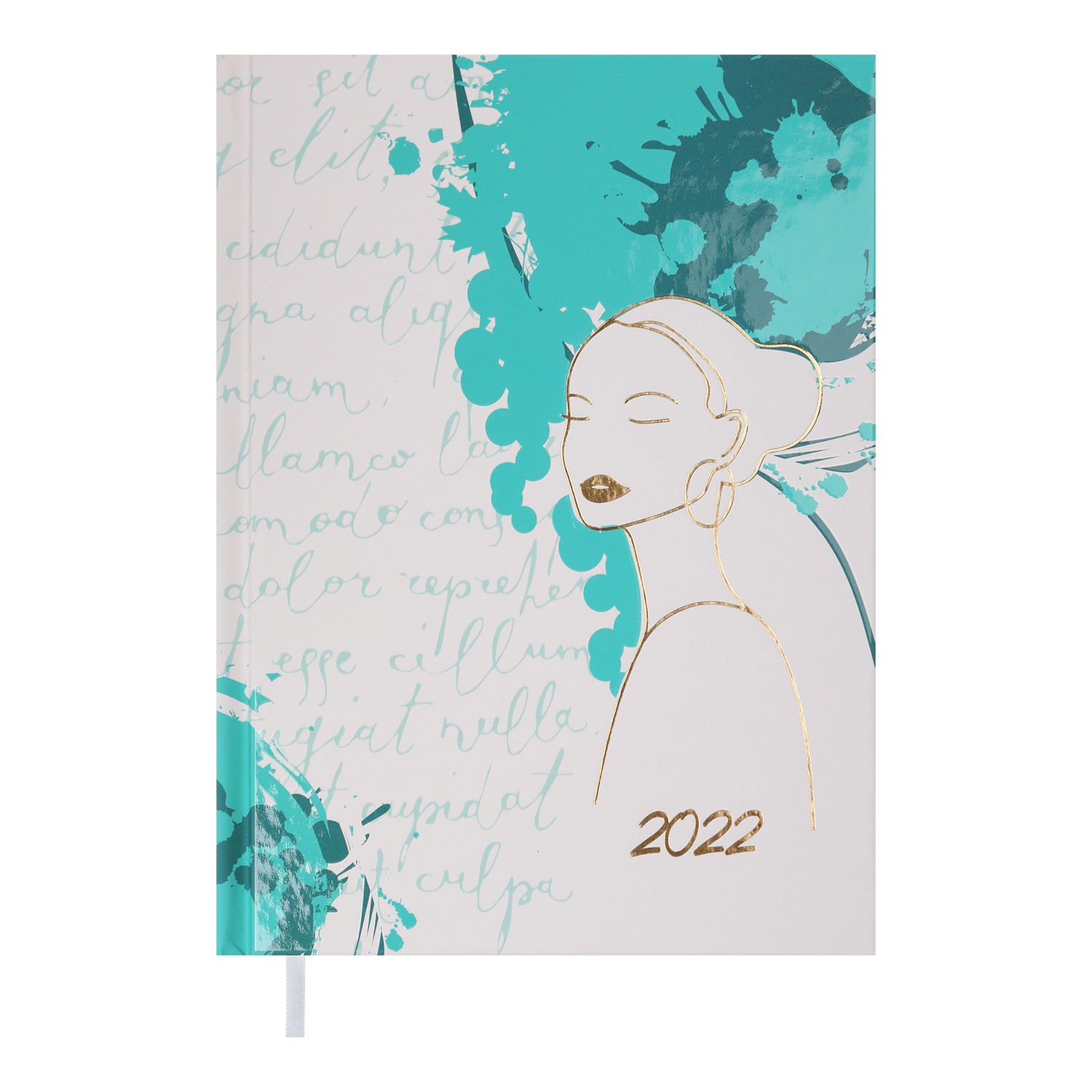 

Щоденник датований 2022 Only, А5, бірюзовий ВМ. 2183-06
