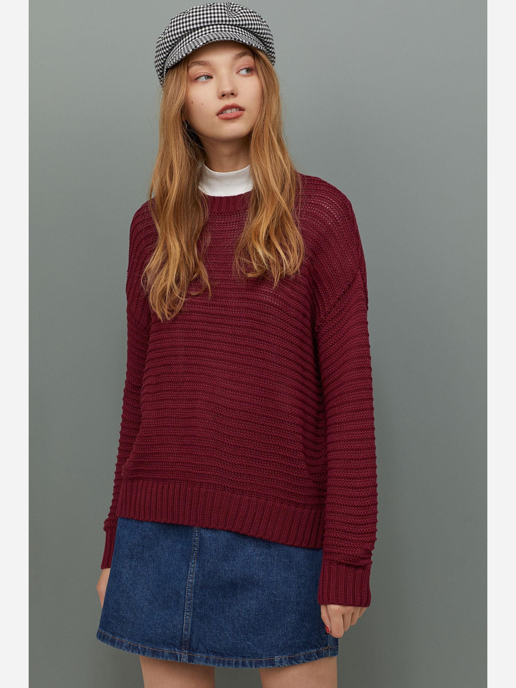 

Джемпер H&M XAZ159251SXOO XS Бордовый