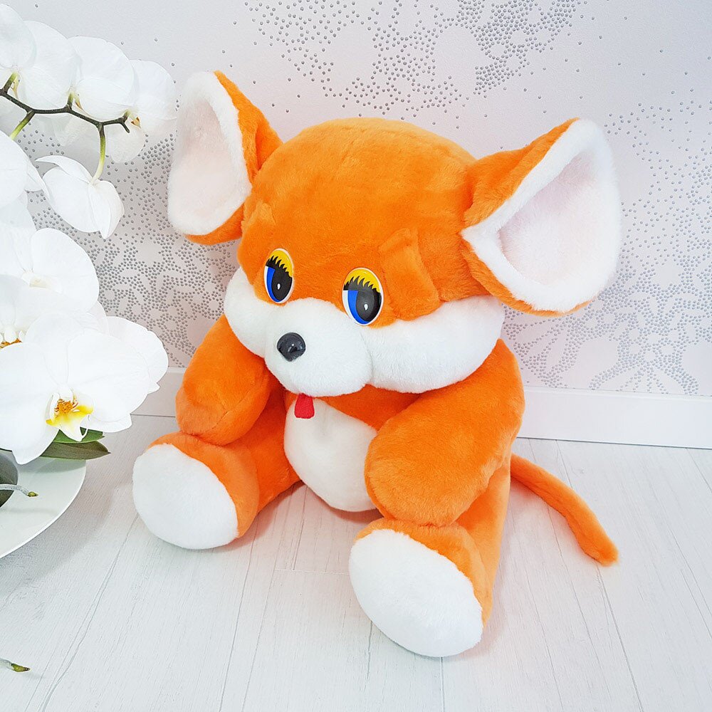 

Мягкая игрушка Zolushka Мышь 37 см оранжевая