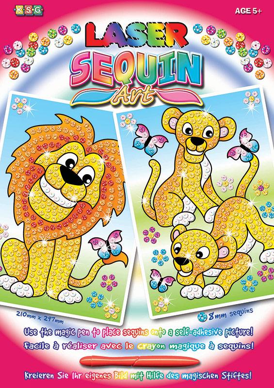 

Набор для творчества Sequin Art Laser Lions 21х30 см (SA1318)