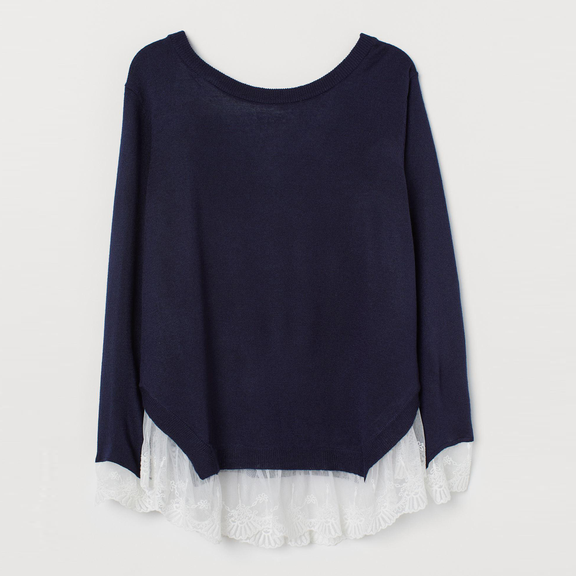 

Джемпер H&M XAZ203700SWXK  Темно-синий с белым, Джемпер H&M XAZ203700SWXK L Темно-синий с белым