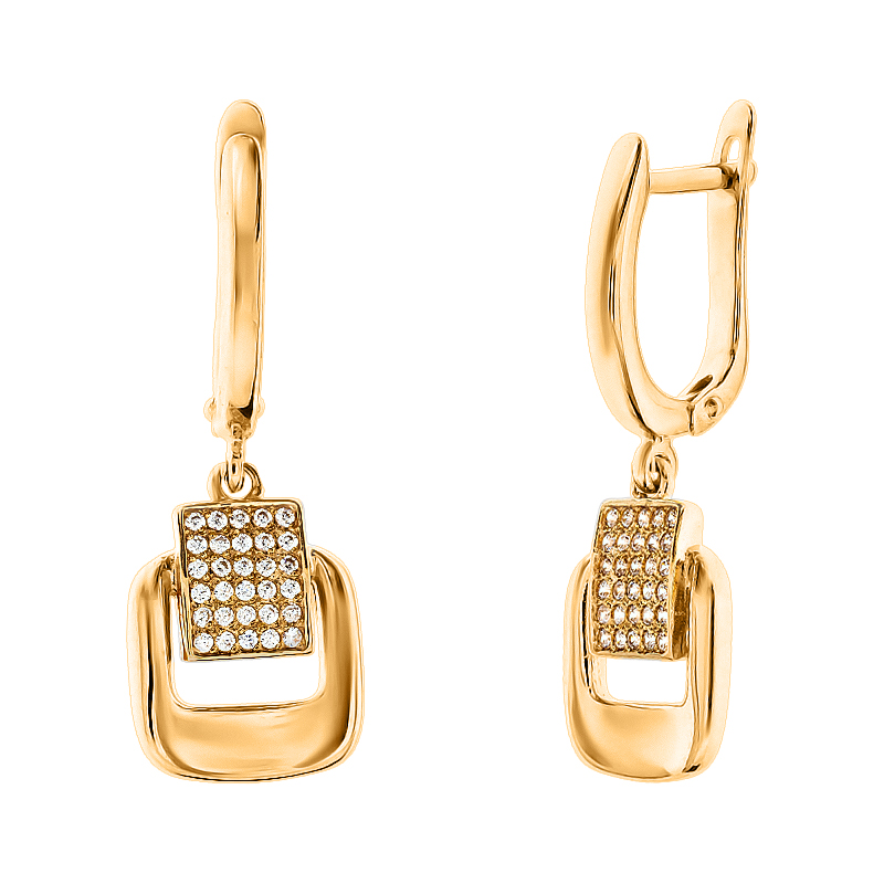 

Серьги-подвески Diamant С2441
