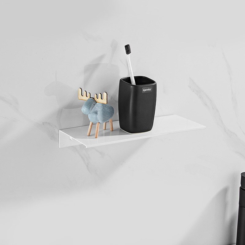 

Полка для ванной из алюминия IwConcept BathRack Flat-30cm (Белая)