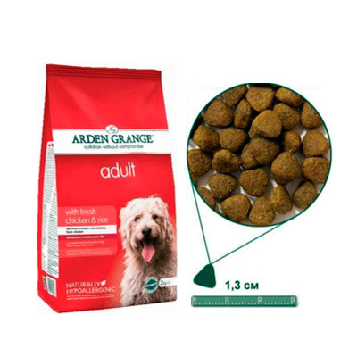 

Корм для собак Arden Grange Adult Dog Chicken Rice со свежей курицей и рисом 6 кг