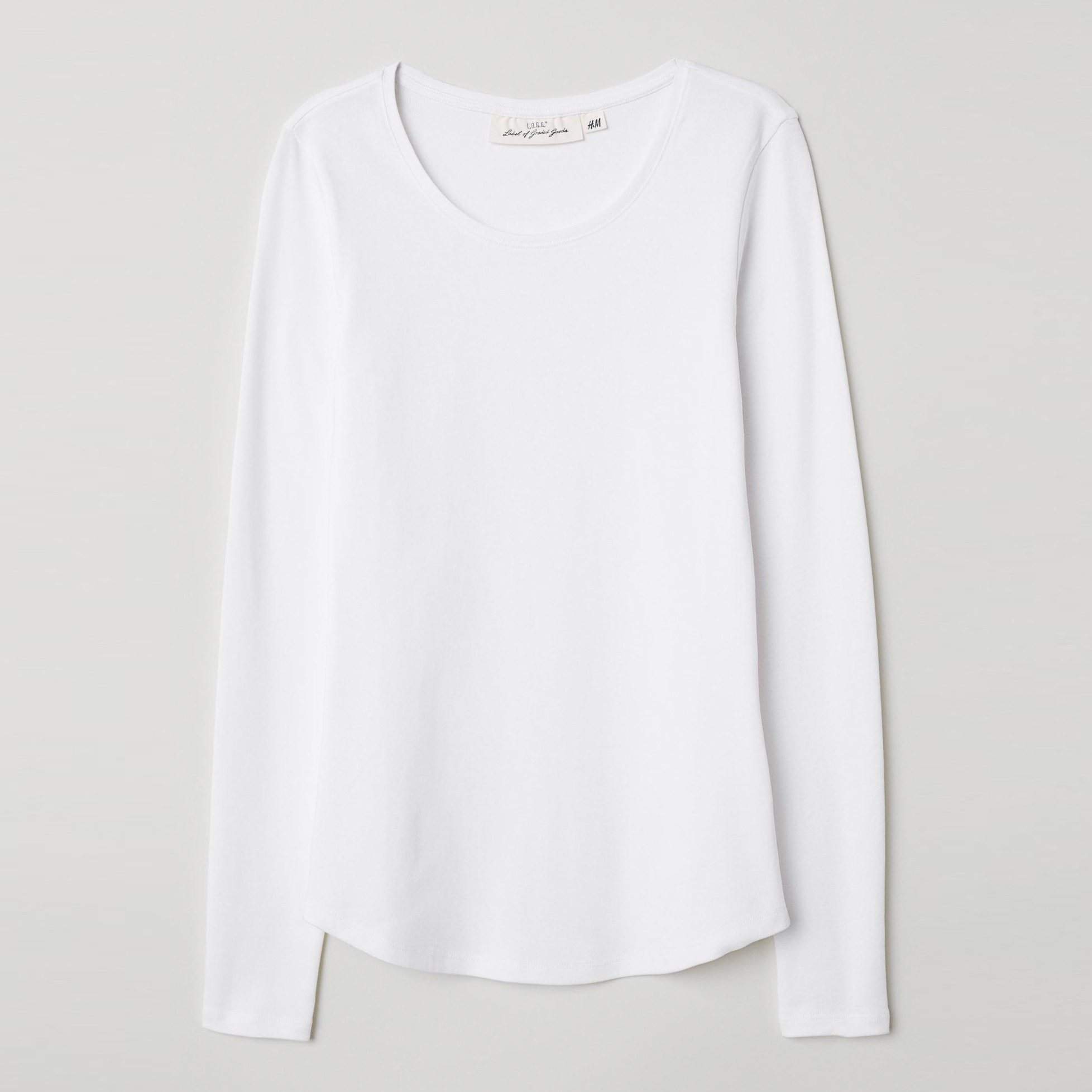 

Лонгслив H&M XAZ203255JDFK L Белый
