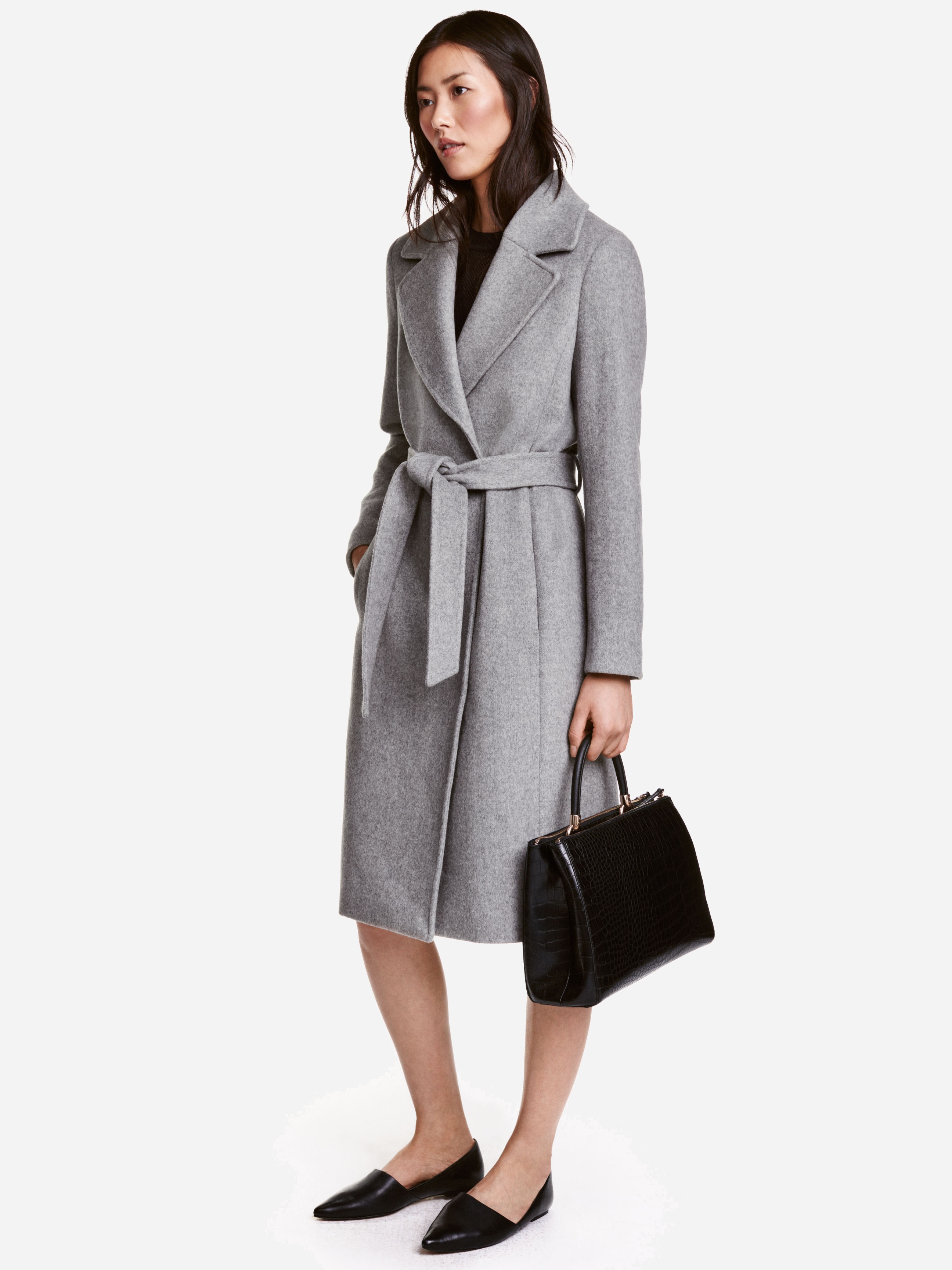 

Пальто H&M XAZ050809XFVE  Серое, Пальто H&M XAZ050809XFVE 44 Серое