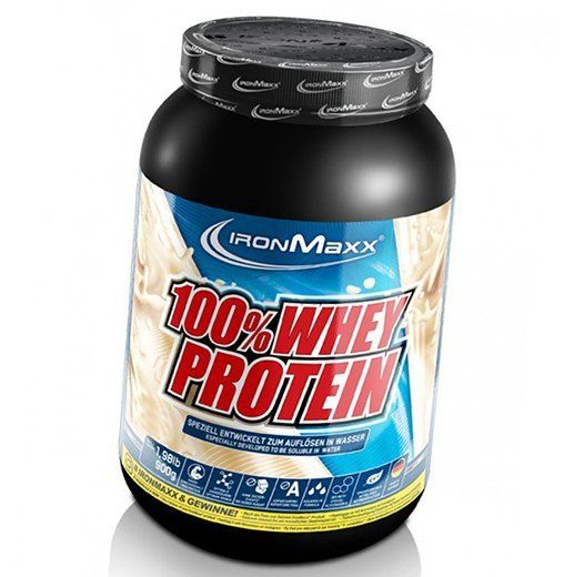

Сывороточный протеин, 100% Whey Protein, IronMaxx 900г Черничный чизкейк (29083009)