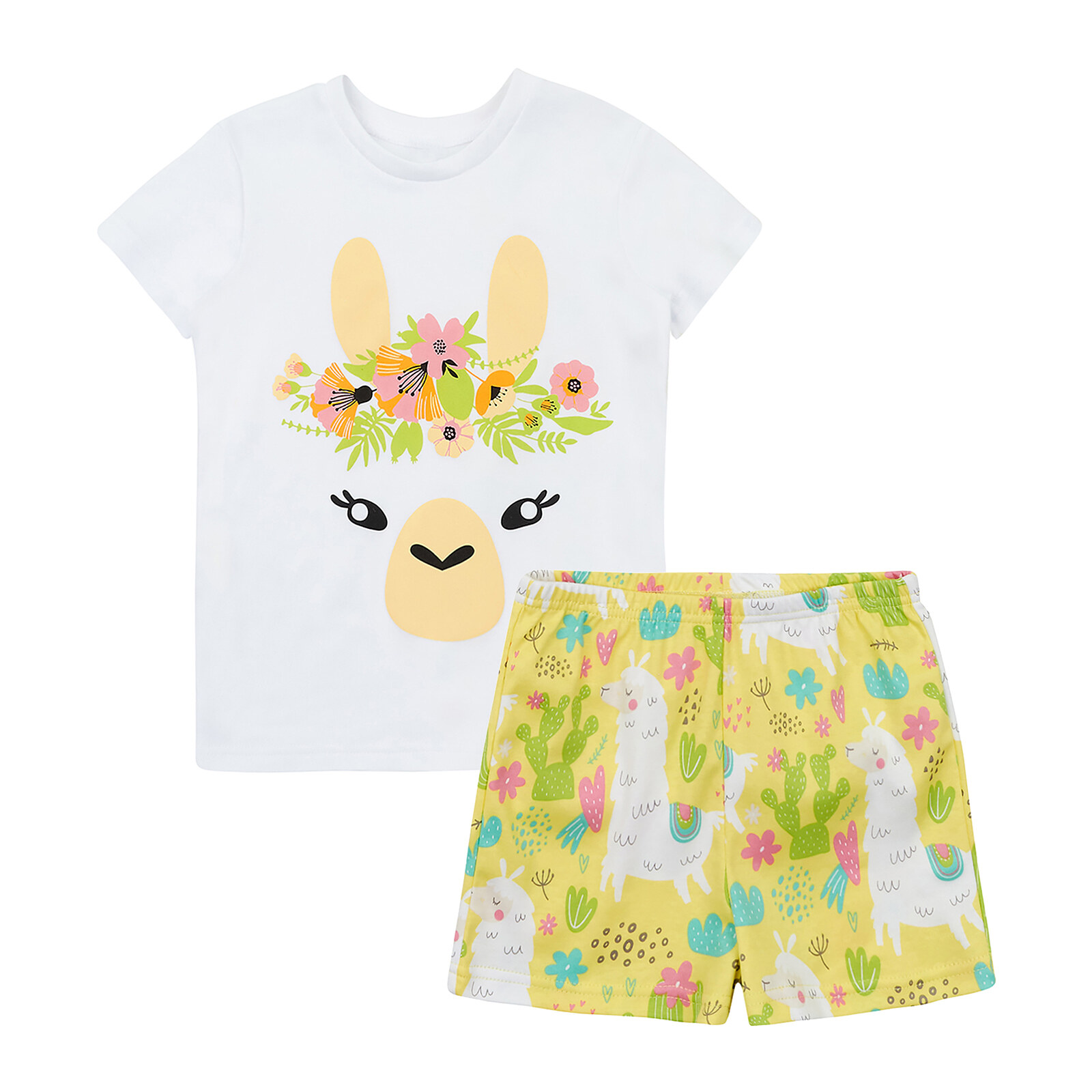 

Пижама O! clothing Lama PG 110-116 Белый Желтый (790259.1123433)