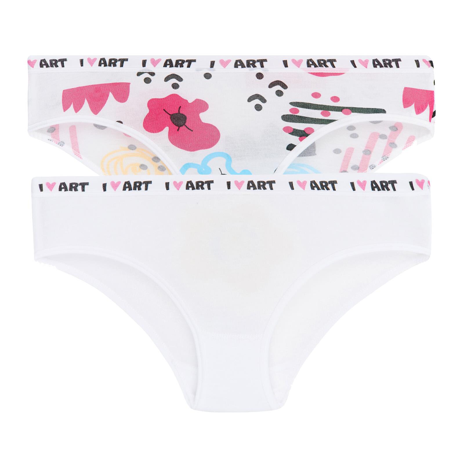

Трусы Garnamama I LOVE ART Pack Briefs 4 110-116 Белый Розовый (735834.1051711)