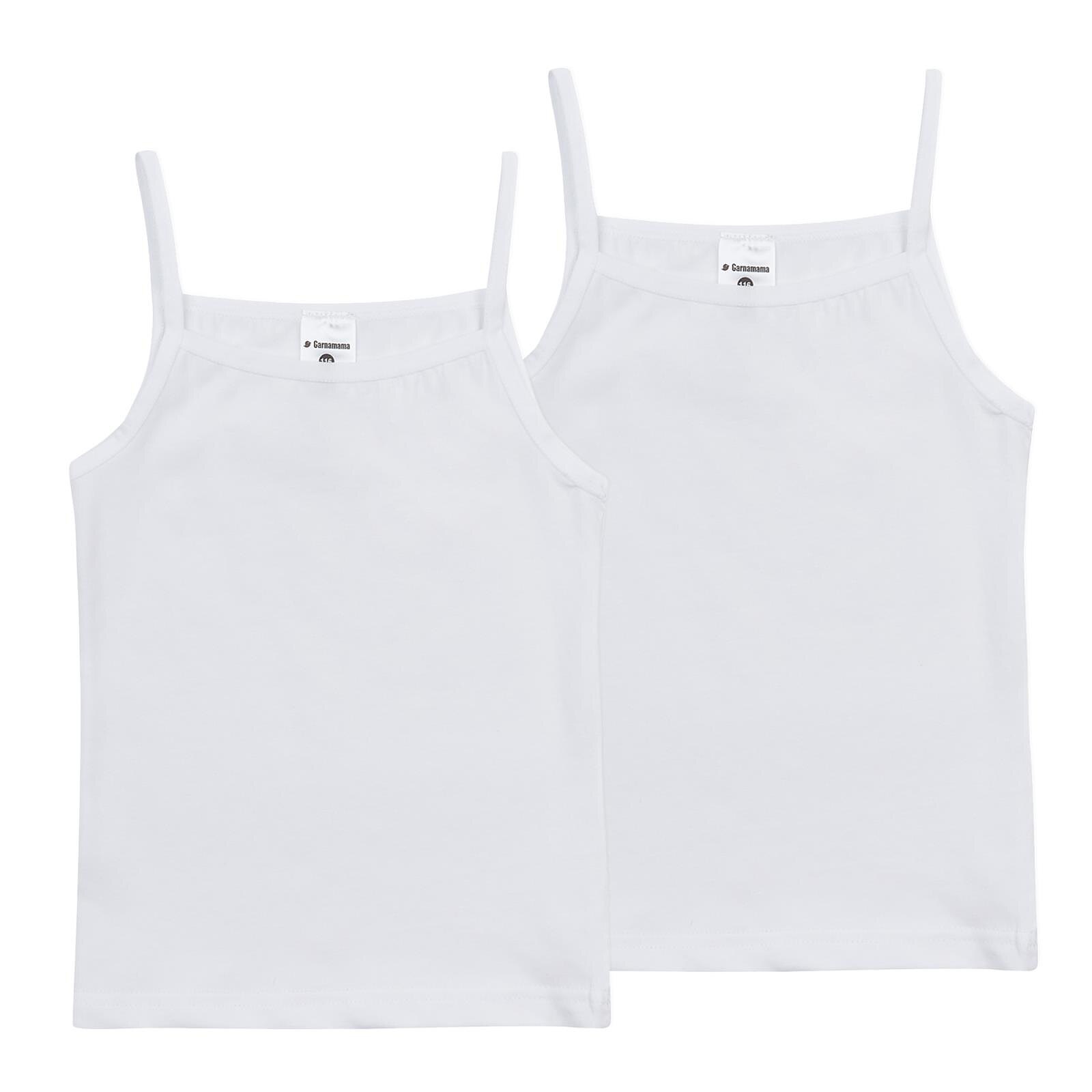 

Майка Garnamama Basic vest girl 2-pack 158-164 Белый (815031.1171533)