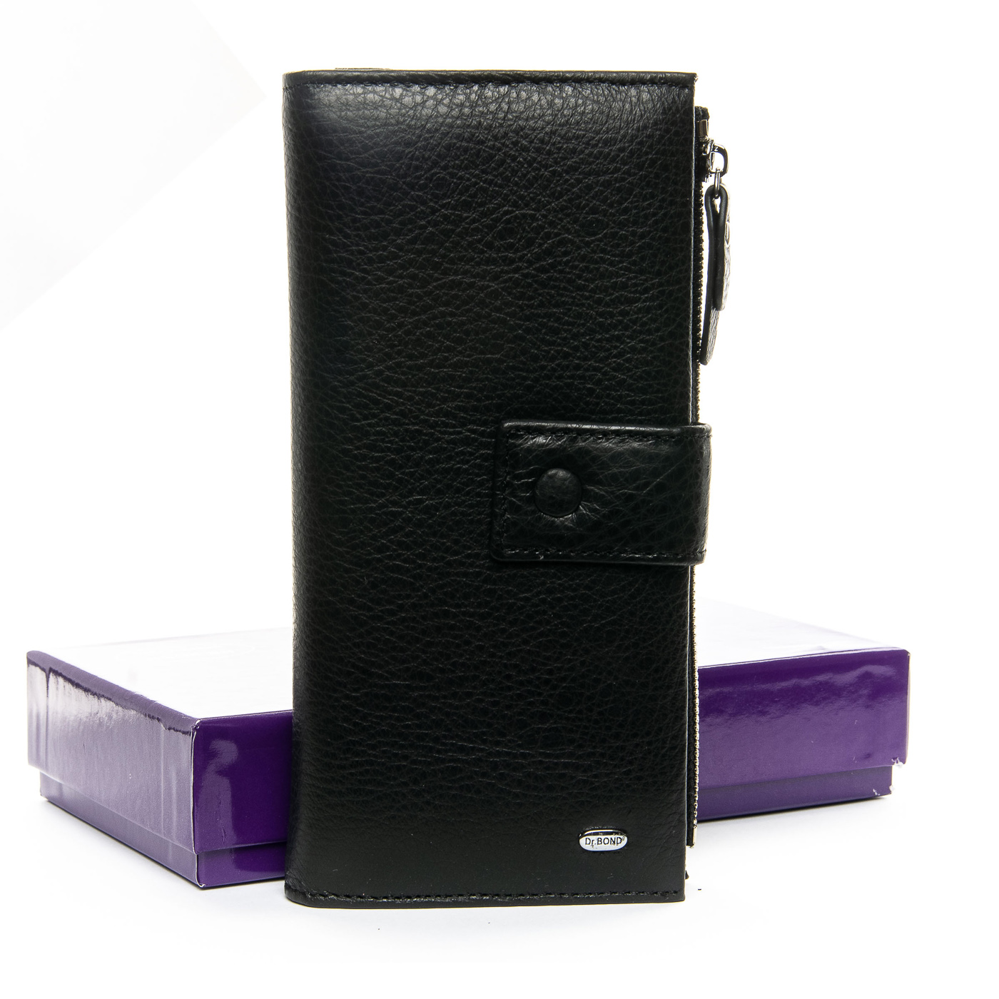 

Кожаный кошелек DR. BOND 31782 black color