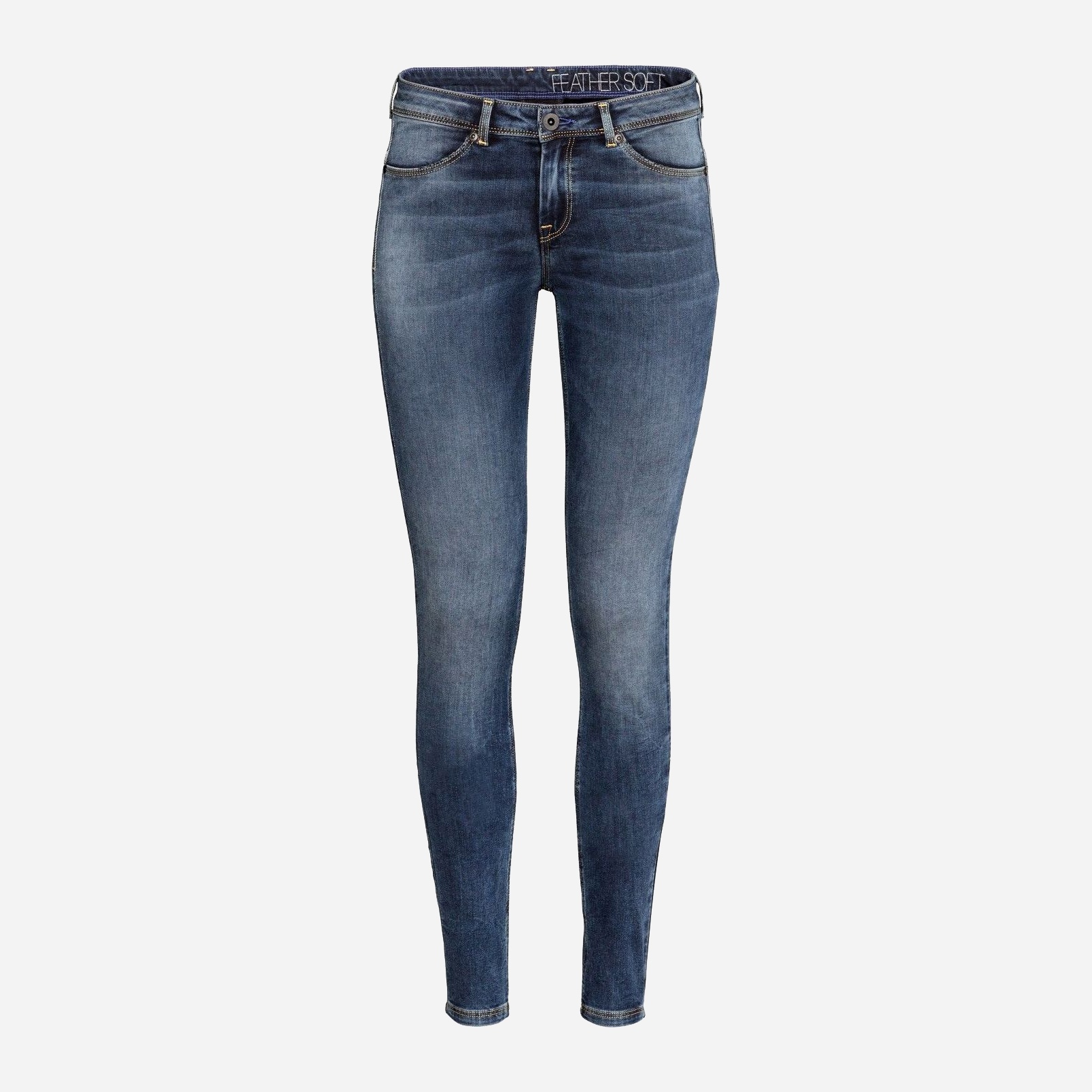 

Джинсы H&M 0400246_синие_золот.пуг. W24L30 Синие