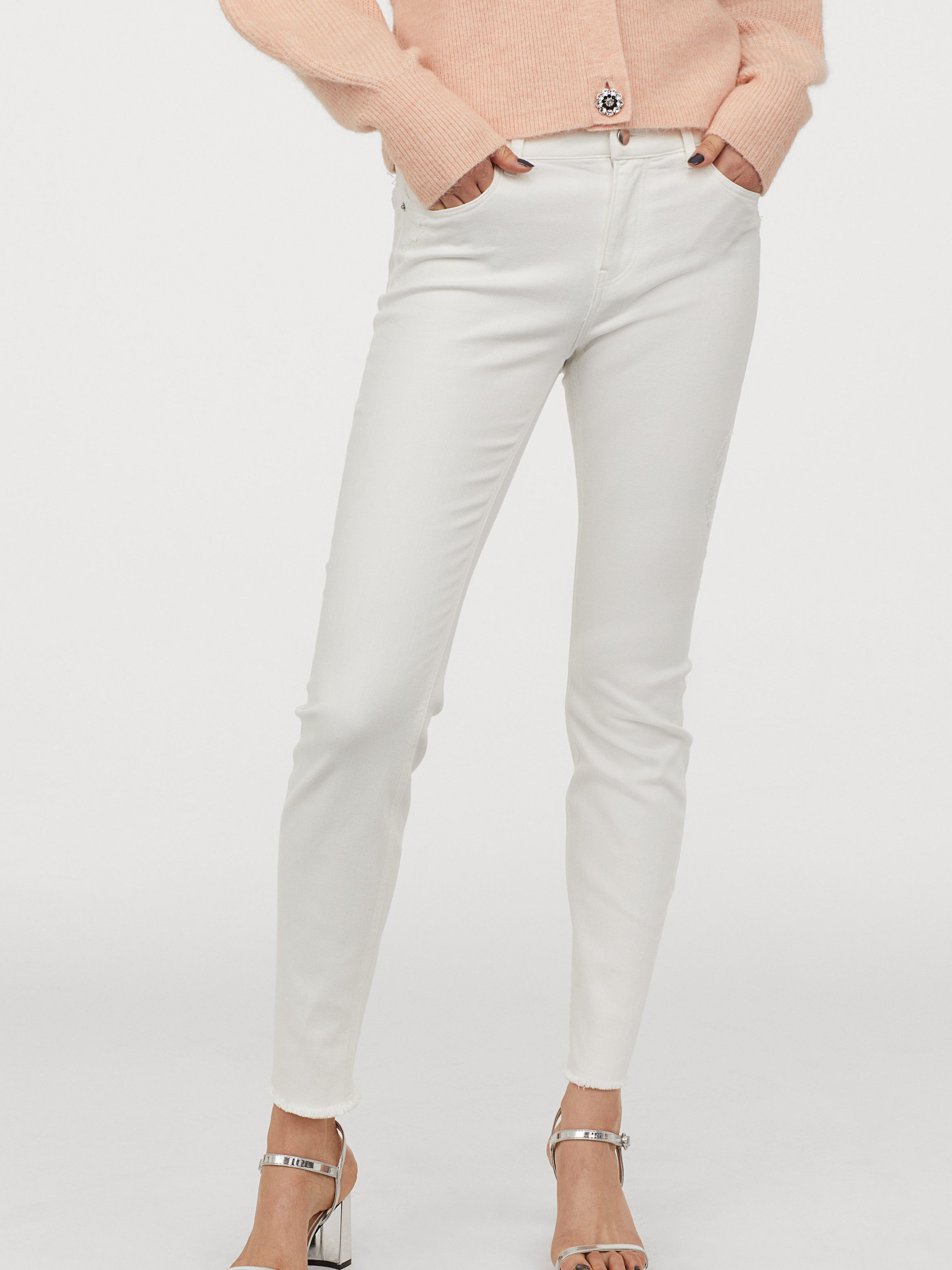 

Джинсы H&M 0704126-9  Белые, Джинсы H&M 0704126-9 38 Белые