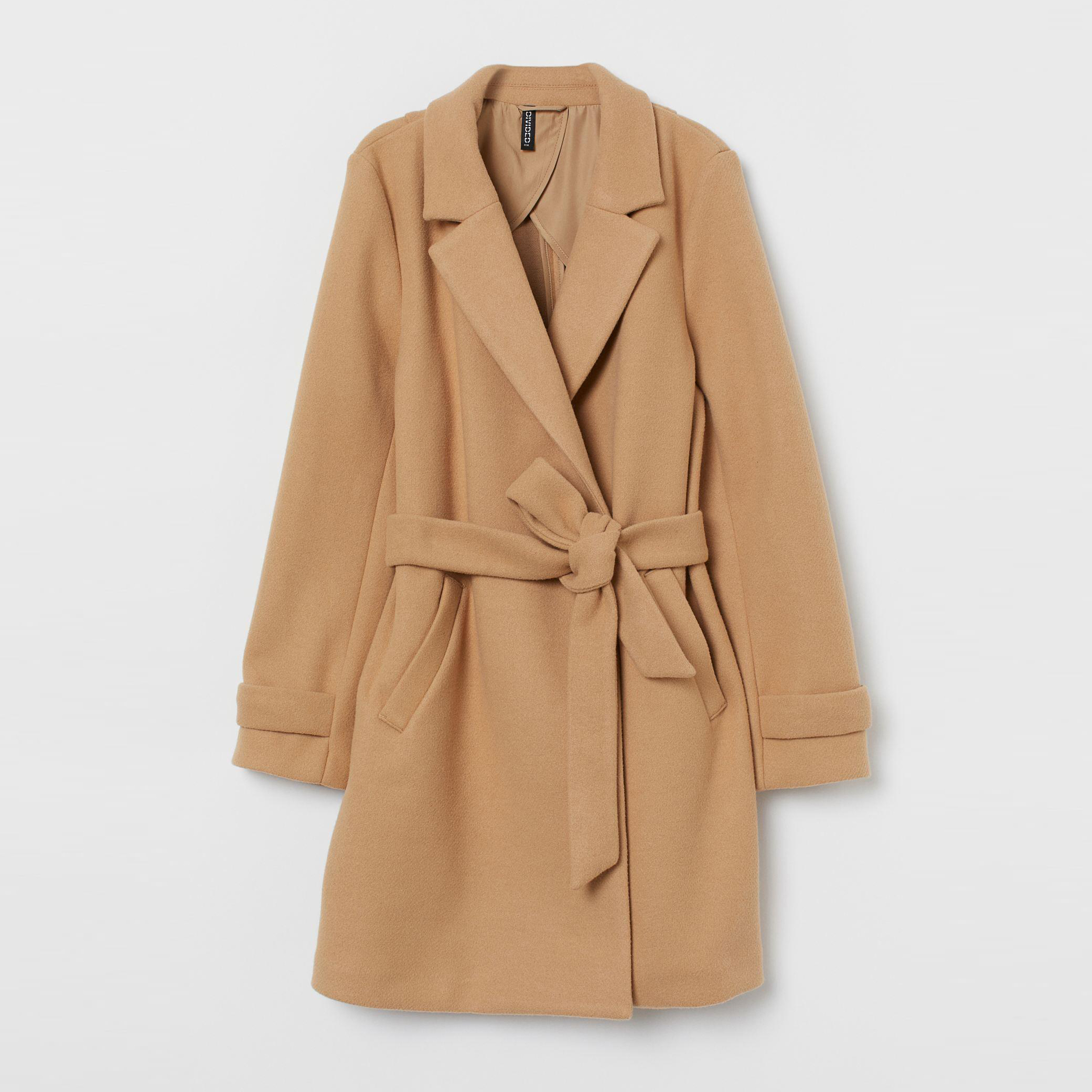 

Пальто H&M XAZ183708RGZG M Бежевое