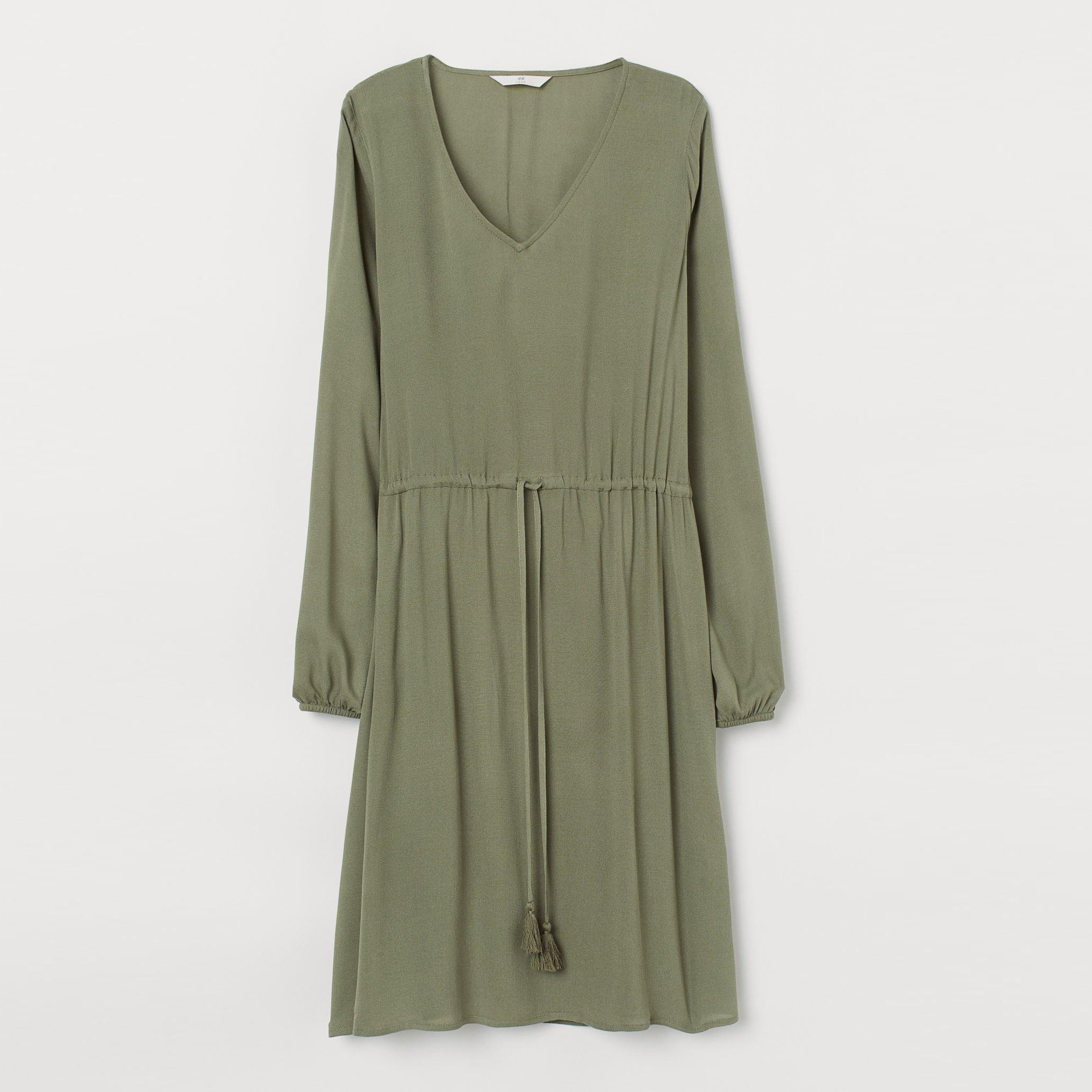 

Платье H&M XAZ273563HOQI  Хаки, Платье H&M XAZ273563HOQI 34 Хаки
