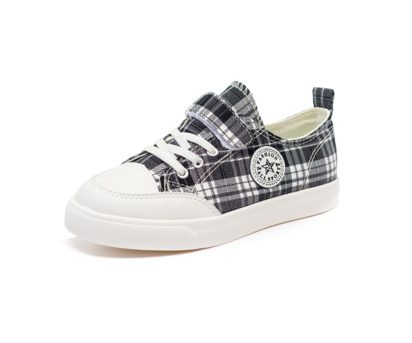 

Кеды Fashion M-818 черно/бел (31-37) Чёрный 34