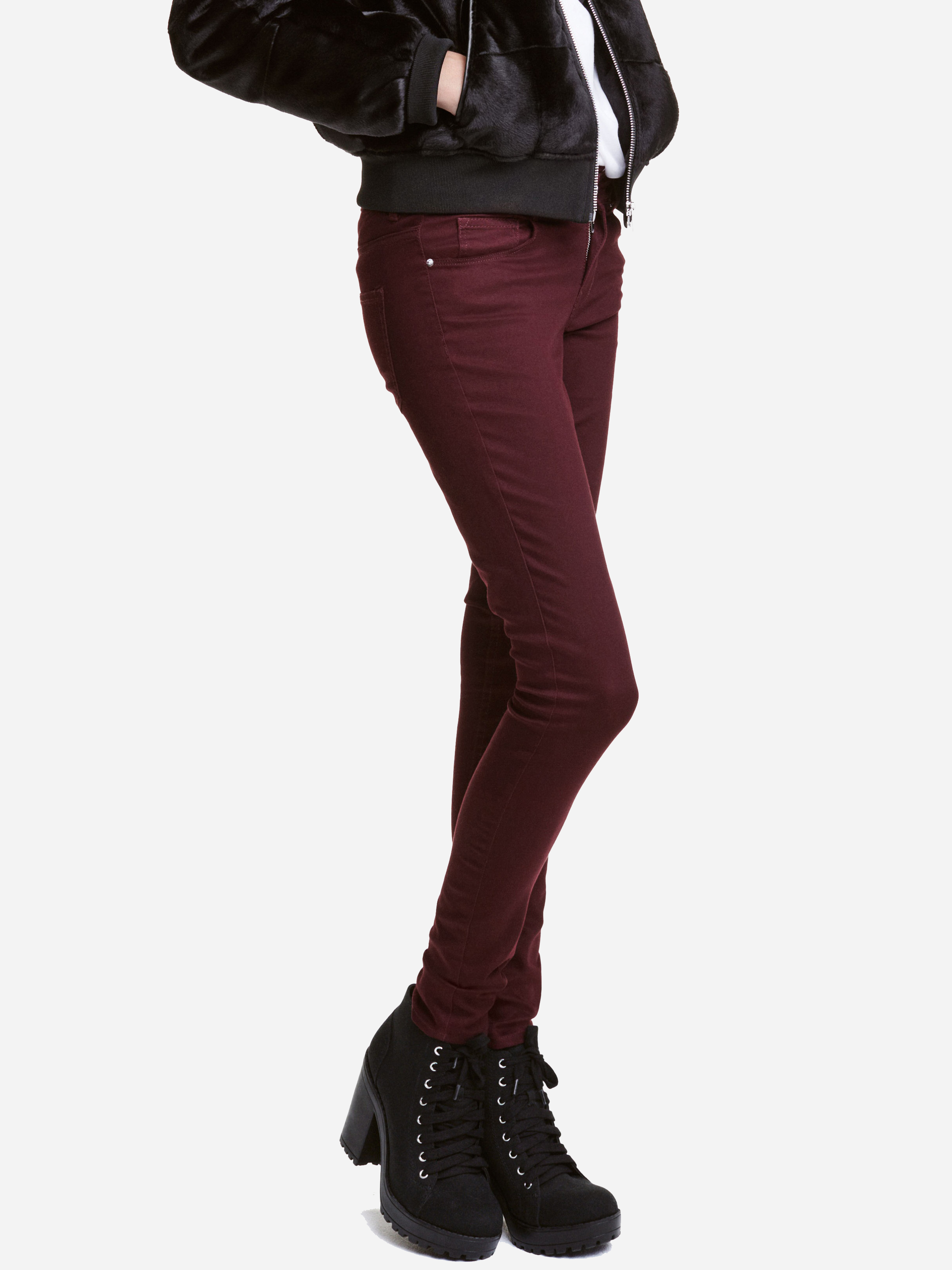 

Джинсы H&M 4127074-ACUK 38 Бордовые