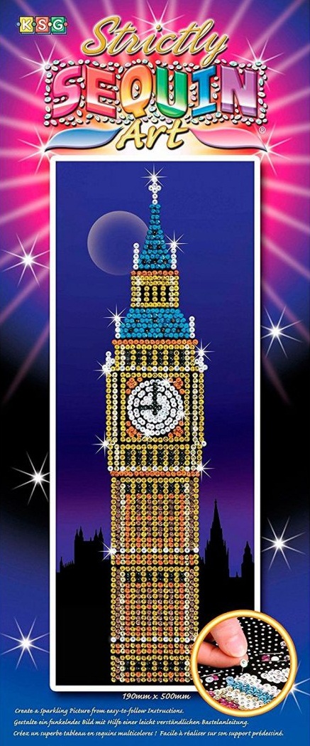 

Набор для творчества Sequin Art Strictly Big Ben 17х50 см (SA1406)