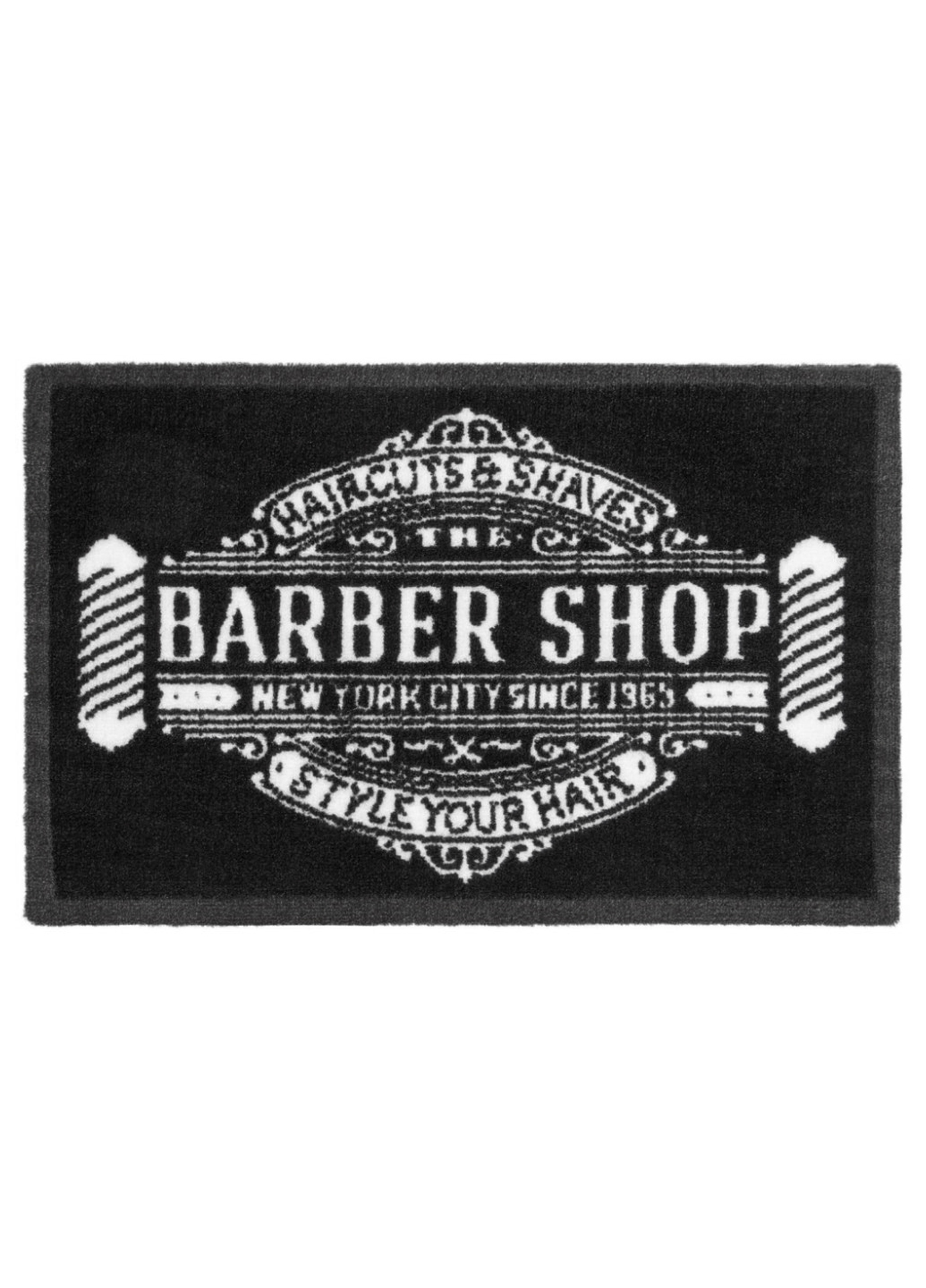 

Придверный коврик Barber Shop Meradiso черный-серый LI-550731