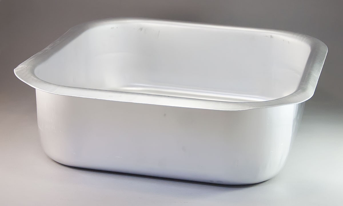 

Миска алюминиевая Калитва 42х42х12,5 см квадратная