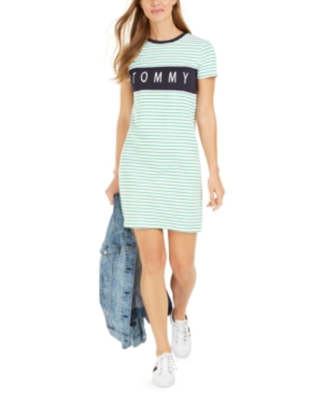 

Платье Tommy Hilfiger - Белое в полоску -  - J9KDNWK2, Платье Tommy Hilfiger - Белое в полоску - S - J9KDNWK2